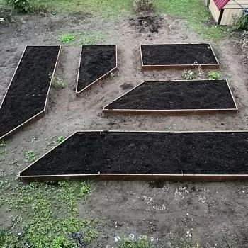 Проекты французских грядок, имитация дерева `Дуб Антик`